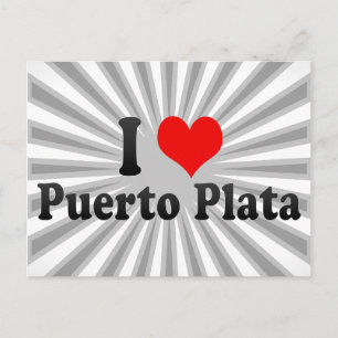 Carte Postale I Love Puerto Plata, République Dominicaine