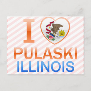 Carte Postale I Love Pulaski, IL