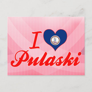Carte Postale I Love Pulaski, Virginie