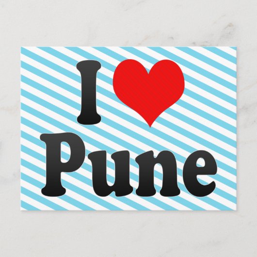 Carte Postale I Love Pune, Inde (Devant)