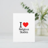 Carte Postale I Love Religious Studies (Debout devant)