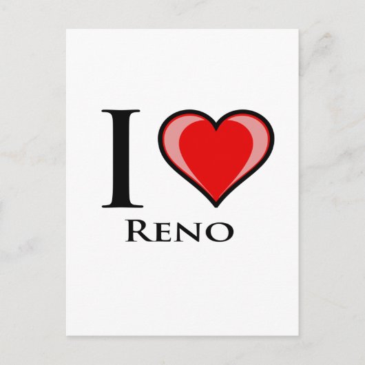 Carte Postale I Love Reno (Devant)