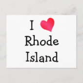 Carte Postale I Love Rhode Island (Devant)