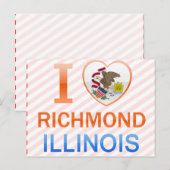 Carte Postale I Love Richmond, IL (Devant / Derrière)