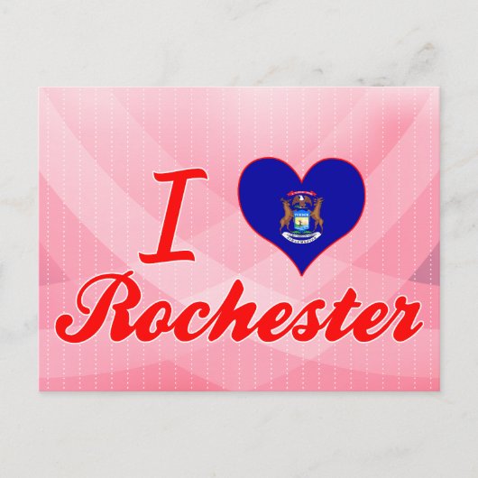 Carte Postale I Love Rochester, Michigan (Devant)