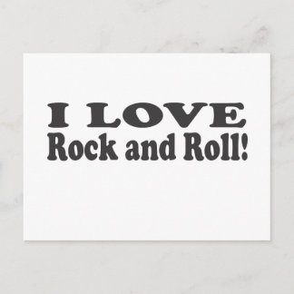 Carte Postale I Love Rock and Roll !