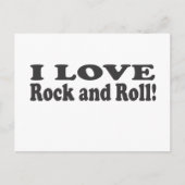 Carte Postale I Love Rock and Roll ! (Devant)