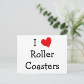 Carte Postale I Love Roller Dessous de verre (Debout devant)