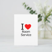 Carte Postale I Love Room Service (Debout devant)