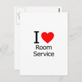 Carte Postale I Love Room Service (Devant / Derrière)