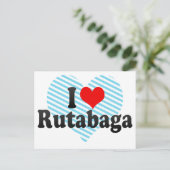 Carte Postale I Love Rutabaga (Debout devant)
