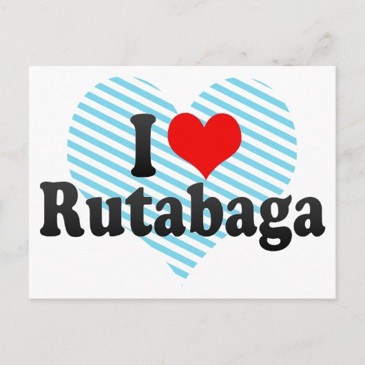 Carte Postale I Love Rutabaga (Devant)