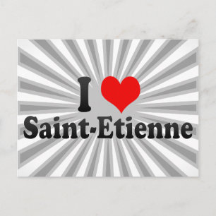 Carte Postale I Love Saint-Etienne, France