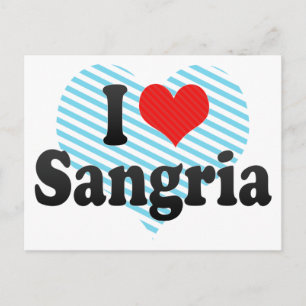 Carte Postale I Love Sangria