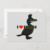 Carte Postale I Love Shags (Devant / Derrière)