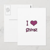 Carte Postale I Love Shiraz (Devant / Derrière)