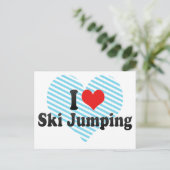 Carte Postale I Love Ski Jumping (Debout devant)