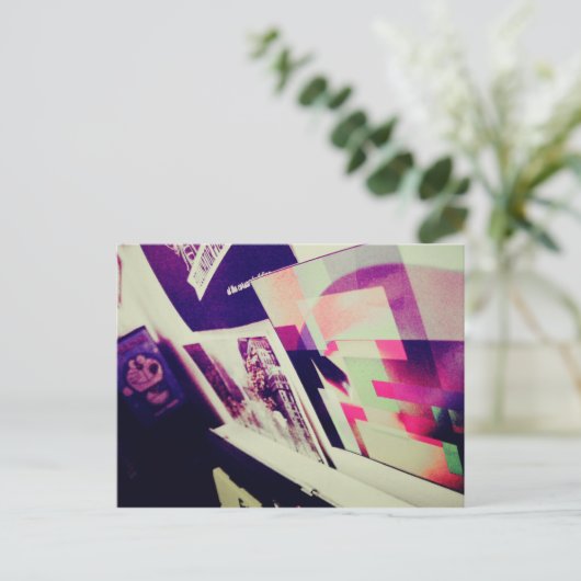 Carte Postale I Love Snailmail - Abstraction & Doraemon (Debout devant)