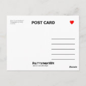 Carte Postale I Love Snailmail - La fille dans l'image (Dos)