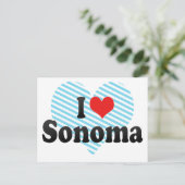 Carte Postale I Love Sonoma (Debout devant)