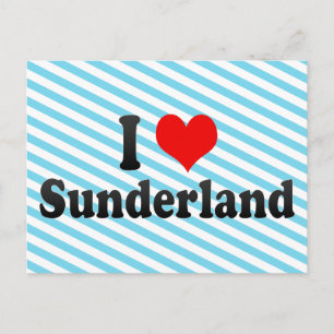 Carte Postale I Love Sunderland, Royaume-Uni