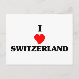 Carte Postale I Love Switzerland