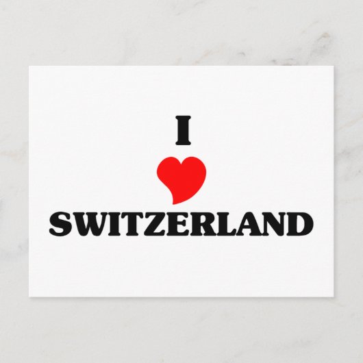 Carte Postale I Love Switzerland (Devant)