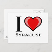 Carte Postale I Love Syracuse (Devant / Derrière)