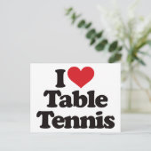 Carte Postale I Love Table Tennis (Debout devant)