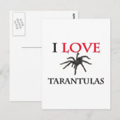 Carte Postale I Love Tarantulas (Devant / Derrière)