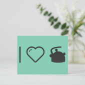 Carte Postale I Love Tea Kettles (Debout devant)