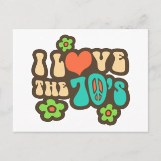 Carte Postale I Love The 70's