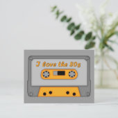 Carte Postale I Love The 80s (cassette) (Debout devant)