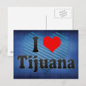 Carte Postale I Love Tijuana, Mexique (Devant / Derrière)