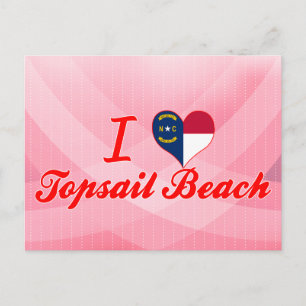 Carte Postale I Love Topsail Beach, Caroline du Nord