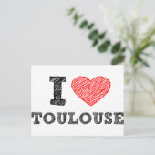 Carte Postale I Love Toulouse (Debout devant)