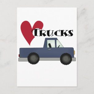 Carte Postale I Love Trucks T-shirts et cadeaux