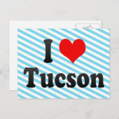 Carte Postale I Love Tucson, États-Unis (Devant / Derrière)