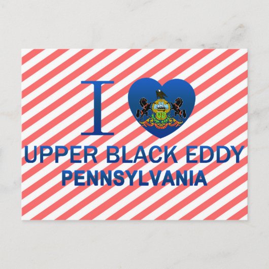 Carte Postale I Love Upper Black Eddy, PA (Devant)
