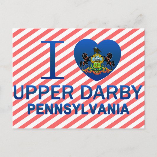 Carte Postale I Love Upper Darby, PA (Devant)