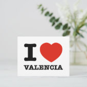 Carte Postale I Love Valencia (Debout devant)
