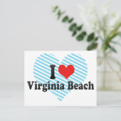 Carte Postale I Love Virginia Beach (Debout devant)