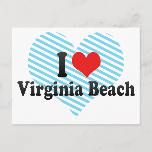 Carte Postale I Love Virginia Beach (Devant)
