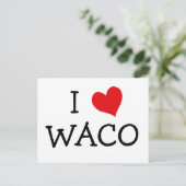 Carte Postale I Love Waco (Debout devant)