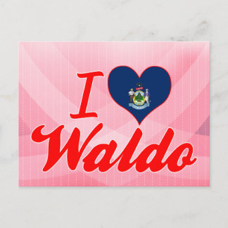 Carte Postale I Love Waldo, Maine