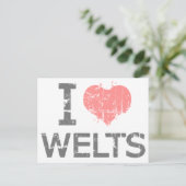 Carte Postale I Love Welts (Debout devant)