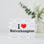 Carte Postale I Love Wolverhampton, Royaume-Uni (Debout devant)