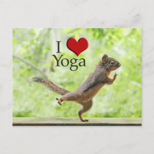 Carte Postale I Love Yoga