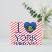 Carte Postale I Love York, PA (Debout devant)