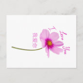 Carte Postale I Love You (Wo Ai Ni) en chinois (Devant)